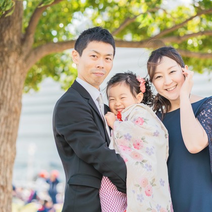 ツムグラフィーが出張撮影した「『七五三撮影@神戸ハーバーランド』」の家族写真