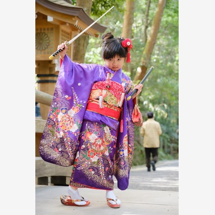 高夏写真店が出張撮影した「七五三の撮影」の家族写真