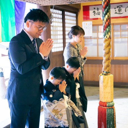 酒井大輔が出張撮影した家族写真, 植物, 七五三が写った家族写真の出張撮影/七五三フォトの写真
