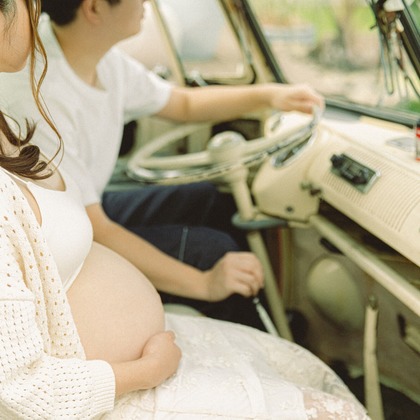 橋本くるみが出張撮影したジョイント, ショルダー, 繊維が写ったマタニティフォトの写真