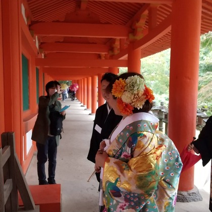 Photo of Shooting before and after the wedding ceremony at Kasuga Taisha Shrine taken by 小林　碧