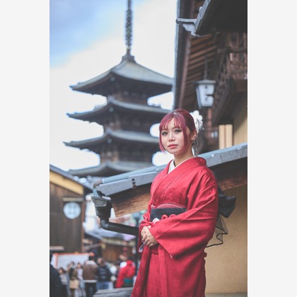 大阪フォトファクトリーが出張撮影した「成人式前撮り」の家族写真
