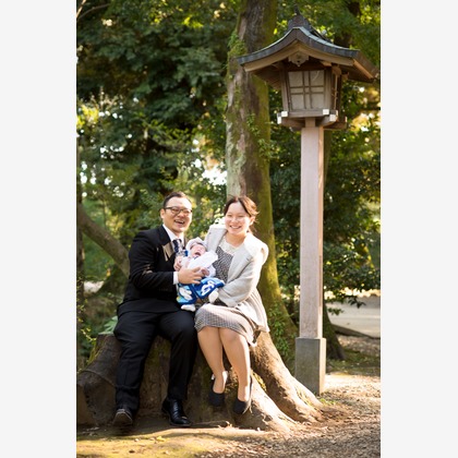 アトリエ　エピカ/清水　一哉が出張撮影したソーダライト, 植物, お宮参りなどが写った「家族写真」の家族写真