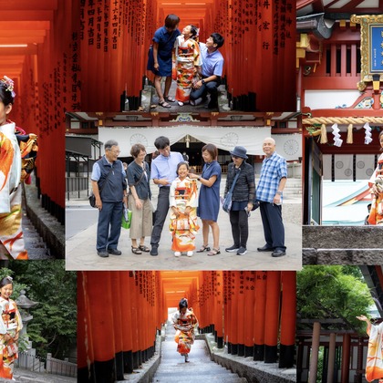 大森光太郎・K-PHOTOが出張撮影した「七五三撮影」の家族写真
