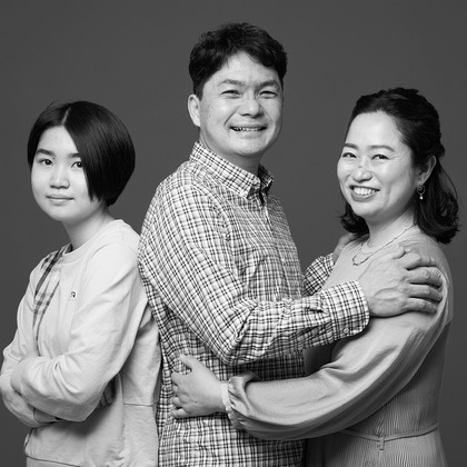 森田寫眞館が出張撮影した「ファミリー」の家族写真