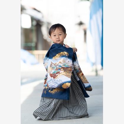 スタジオファンタスが出張撮影した家族旅行, 子供たち, 顎が写った七五三フォトの写真