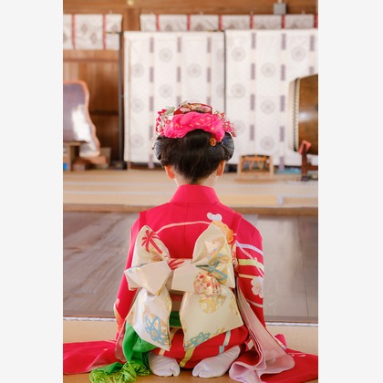 高夏写真店が出張撮影した「七五三の撮影」の家族写真