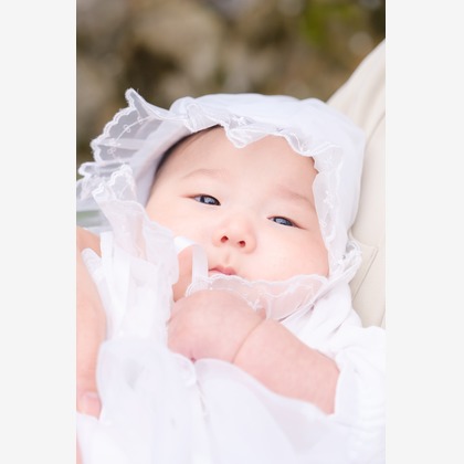 高夏写真店が出張撮影した「お宮参りの撮影」の家族写真