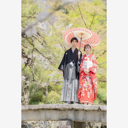 Photo of Japanese style pre-wedding photo shoot taken by Osaka Photo Factory