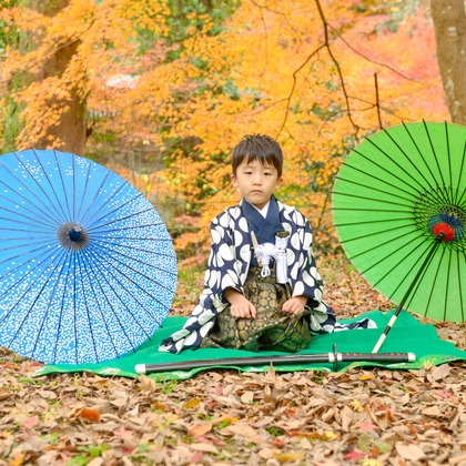photograph K STYLEが出張撮影した岐阜護國神社, スリーブ, 七五三が写った七五三フォトの写真