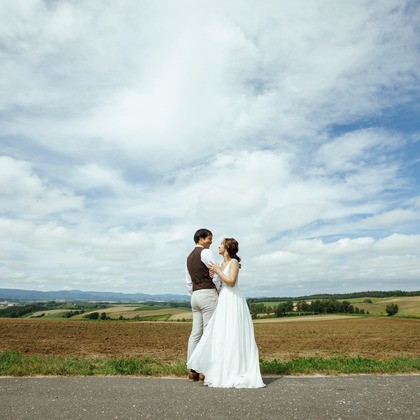 uno e creative act.が撮影した「富良野・美瑛　ロケーションフォトウェディング」の写真