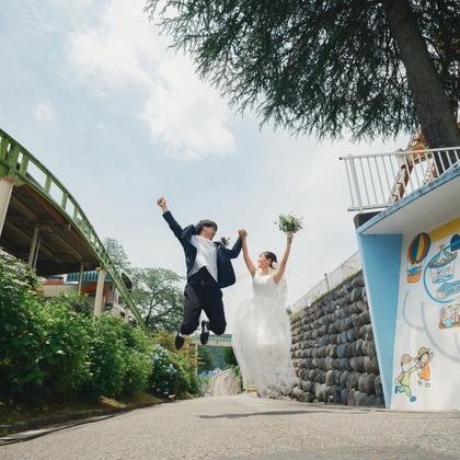 ワイヤリングが撮影したエンゲージメントフォト/前撮り/後撮り出張撮影/スタジオ撮影/ハネムーンフォトの写真