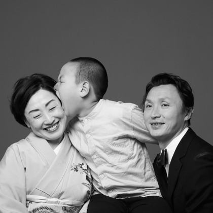 森田寫眞館が出張撮影した「ファミリー」の家族写真