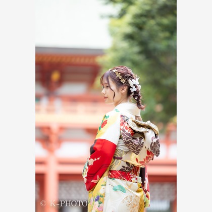 大森光太郎・K-PHOTOが出張撮影した「成人式撮影」の家族写真