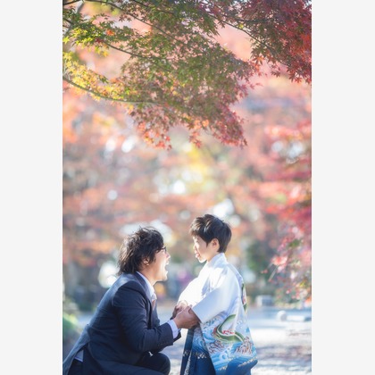 荒畑けいこが出張撮影した「七五三（５歳、３歳）」の家族写真