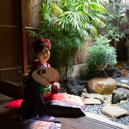 スマイルハンターが出張撮影した家族写真(キッズ,ベビーフォト)などが写った「成人式フォト」の家族写真