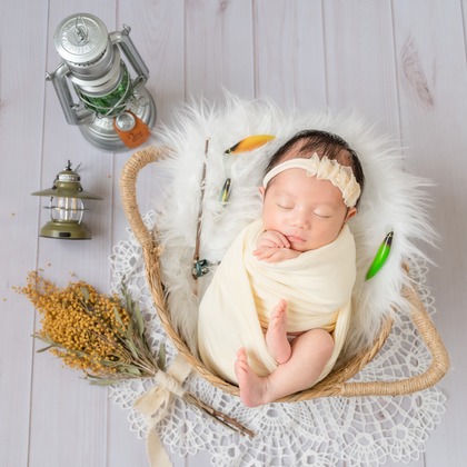 ウィリアムズ　侑依が撮影したニューボーンフォトの写真