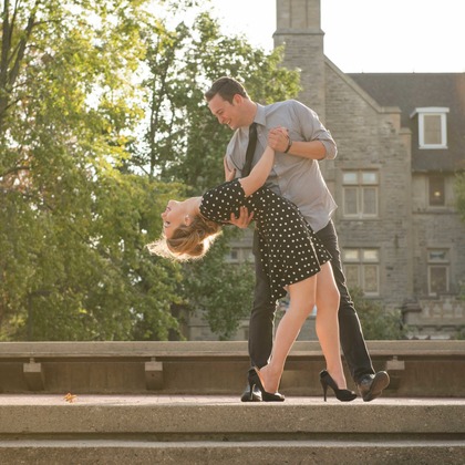 Photo of Engagement Portfolio taken by Jen Linfield Photography