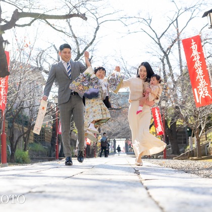 大森光太郎・K-PHOTOが出張撮影した「七五三撮影」の家族写真