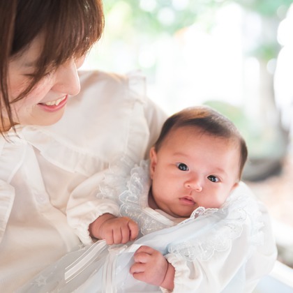 山下　剛が出張撮影した「お宮参り撮影」の家族写真