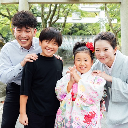出張撮影くろさわが出張撮影した「七五三」の家族写真