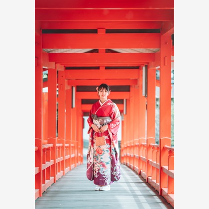 伊藤雄太写真館が出張撮影した「成人式前撮り撮影」の家族写真