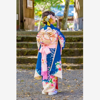 waka photoが出張撮影した自然の中の人々, 植物学, 植物が写った七五三フォトの写真