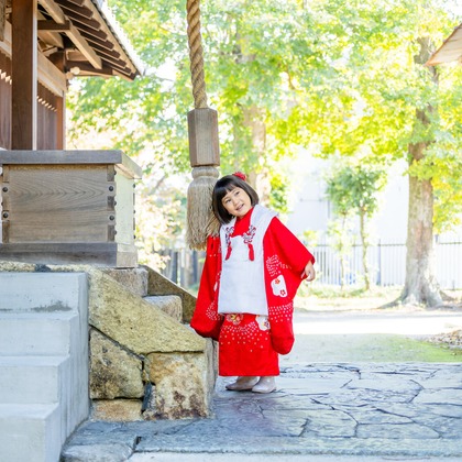 中村雅樹が出張撮影したジェスチャー, 記念写真, お宮参りが写った七五三フォトの写真