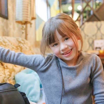 ちずカメラが出張撮影したワンピース, 荷物とバッグ, 赤ちゃん・幼児服が写った家族写真(キッズ,ベビーフォト)の写真