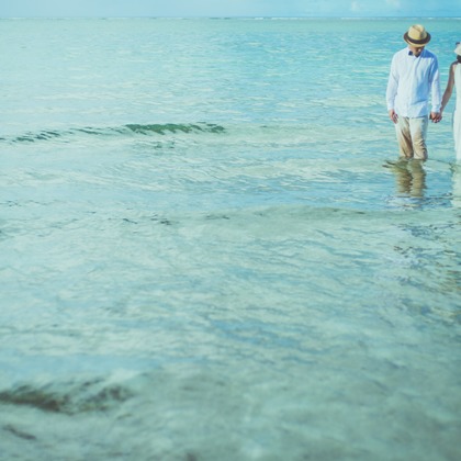 Photo of pre-wedding dress taken by sail