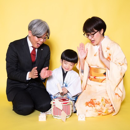 富田桃子写真事務所が出張撮影した「記念写真」の家族写真