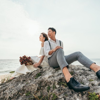 ポートレート沖縄が撮影した「ビーチフォトウエディング」の写真