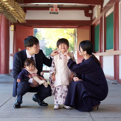Tatsuyaが出張撮影した赤ちゃん・幼児服, 幸福, 眼が写った家族写真(キッズ,ベビーフォト)の写真