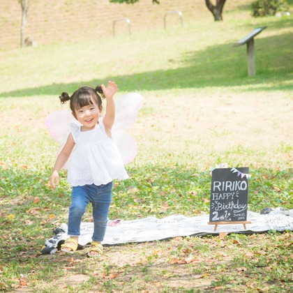 竹部 祐樹が出張撮影した眼鏡類, 赤ちゃん/ベビー, 楽しげが写った結婚式撮影の写真