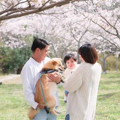 高夏写真店が出張撮影した「家族写真の撮影」の家族写真