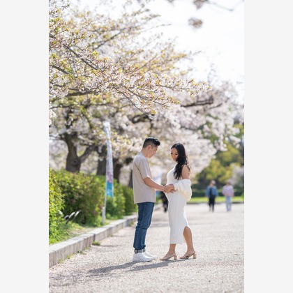 takumatravelが出張撮影したフード, 大阪城公園, 家族旅行が写った旅行先の記念撮影の写真