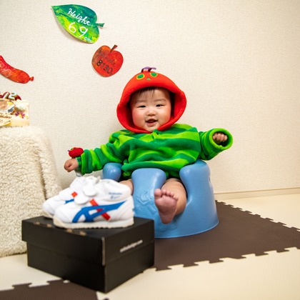 岩坪眞一郎が出張撮影した植物, 雲, 空が写った家族写真の出張撮影の写真