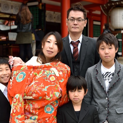 梶田　誠が撮影したお宮参りの写真
