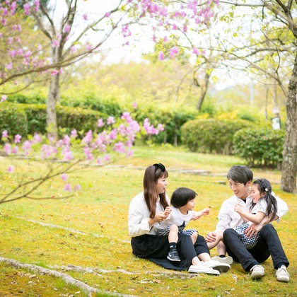 酒井大輔が出張撮影した家族写真, 植物, 七五三が写った家族写真の出張撮影/七五三フォトの写真