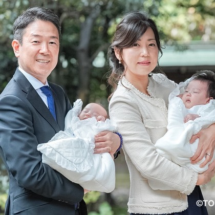 PHOTO 104が出張撮影した「お宮参り」の家族写真