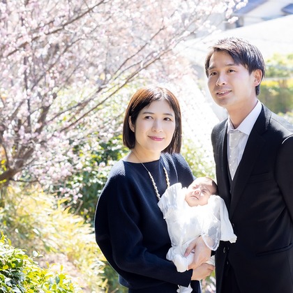 Minminが出張撮影した家族写真(キッズ,ベビーフォト)が写ったお宮参りの写真