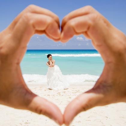 Wedding, Bridal Photos taken by Cancun Caribbean Weddings 