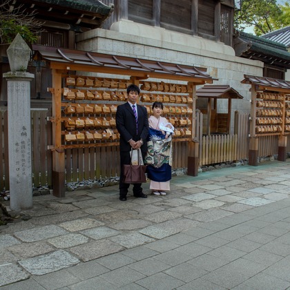 EATNESTが出張撮影した「お宮詣り」の家族写真
