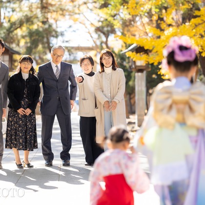 大森光太郎・K-PHOTOが出張撮影した「七五三撮影」の家族写真