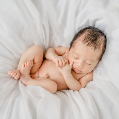 ウィリアムズ　侑依が撮影したニューボーンフォトの写真