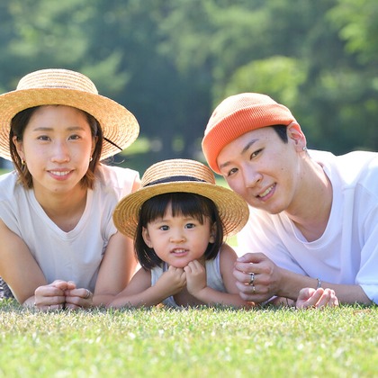 須貝フォトサービスが撮影した家族写真の出張撮影の写真