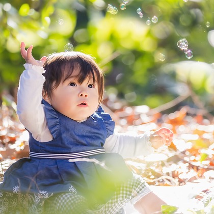 Minminが出張撮影したネクタイ, フラッシュ撮影, ジェスチャーが写った家族写真の出張撮影の写真