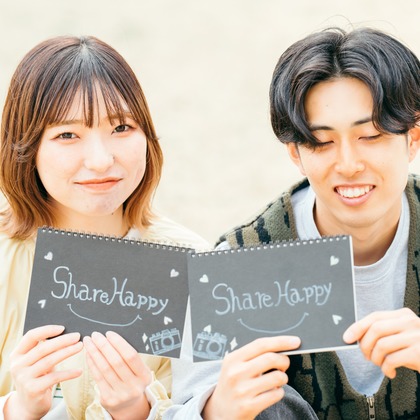 株式会社GESPが出張撮影した「公園_カップル記念撮影」の家族写真