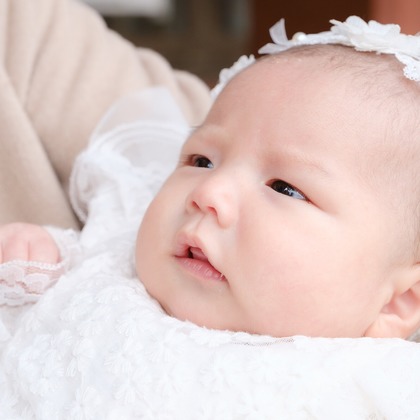 高夏写真店が出張撮影した「お宮参りの撮影」の家族写真