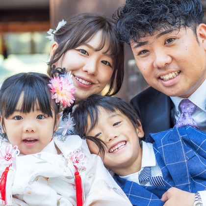 中村雅樹が出張撮影した記念写真, 成人式, オレンジが写った七五三フォトの写真